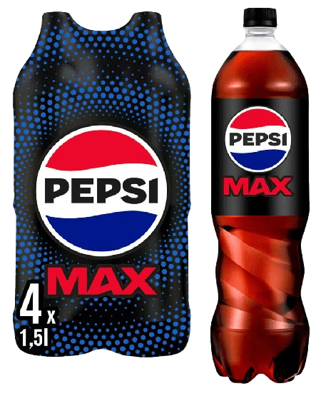 Pepsi Max 4-pak flasker (4x1.5L)